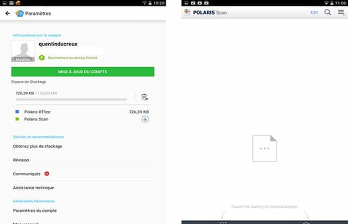 Escanear documentos requiere descargar la aplicación complementaria, Polaris Scan.