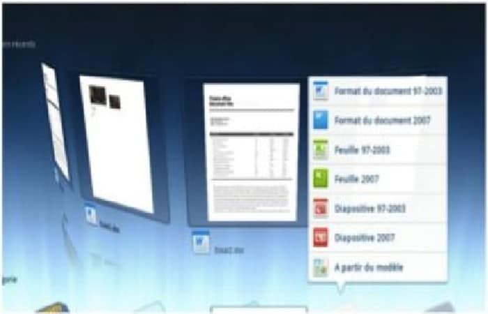 menú "Otras opciones"