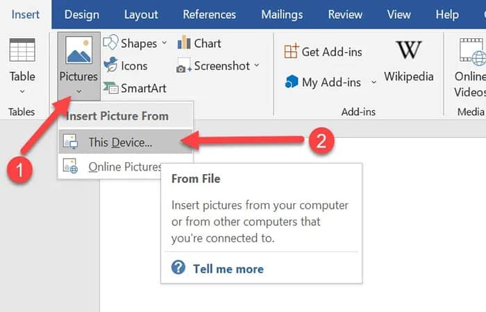haz clic en la opción 'Este dispositivo'