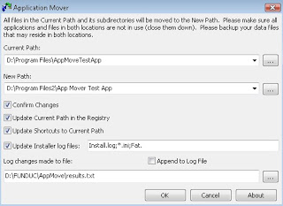 mover la aplicación