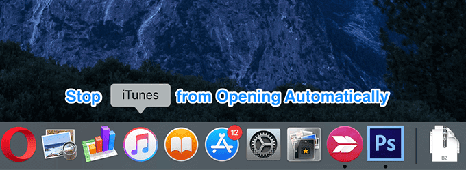 Impedir que iTunes se abra automáticamente