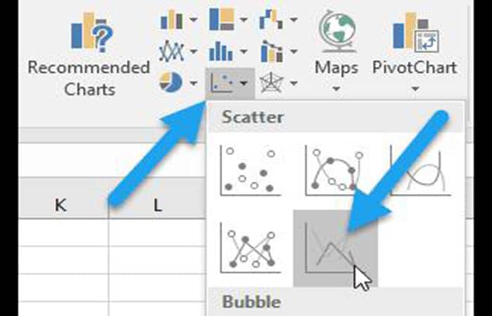 Creación de un gráfico vectorial en Excel