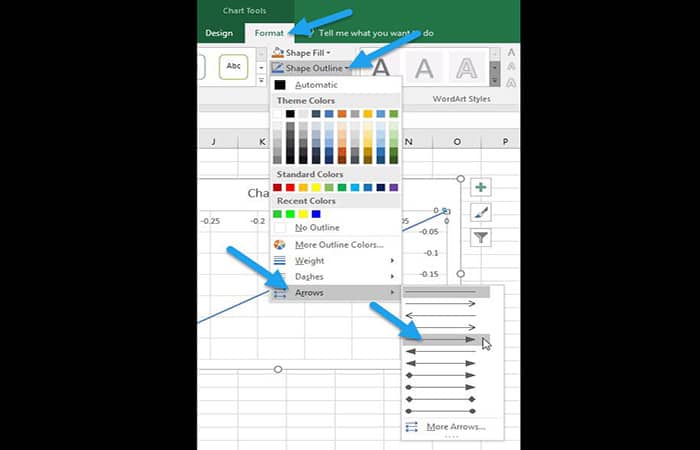 Creación de un gráfico vectorial en Excel