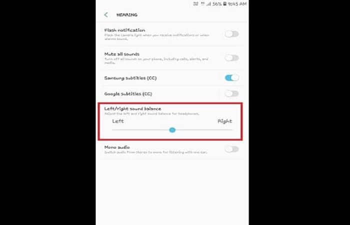 Cómo equilibrar el sonido de los auriculares en Samsung