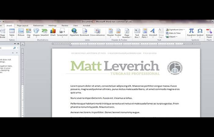 Editar el encabezado en Word