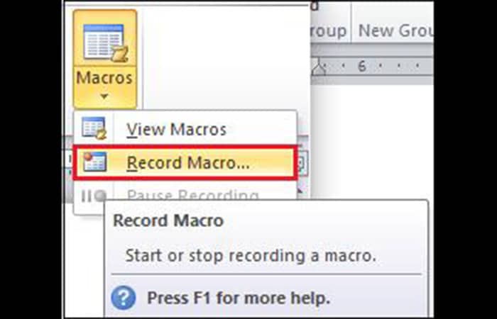 Crear una macro en Word