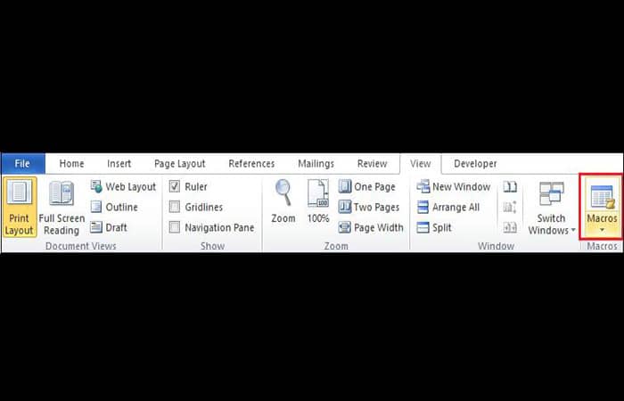 Crear una macro en Word