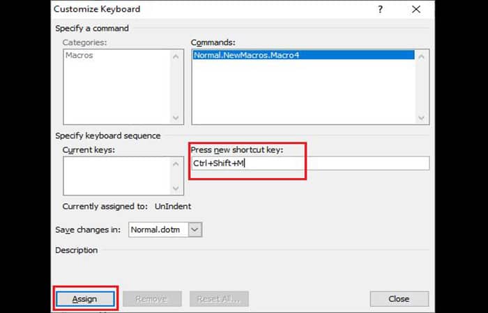 Grabar la macro en Word