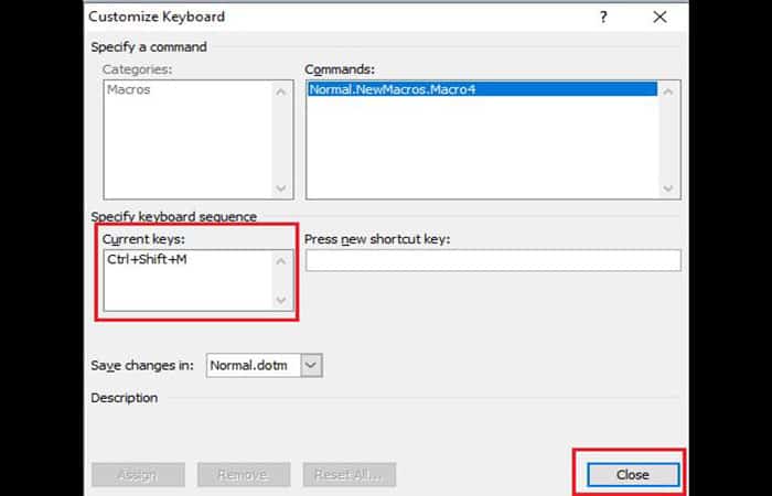 Grabar la macro en Word