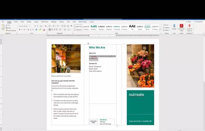Hacer un folleto en Word