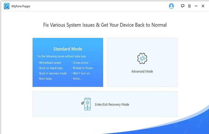 Reparar sistema iOS