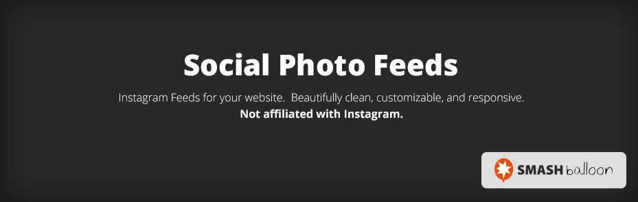 Complemento Smash Balloon Social Photo Feed.