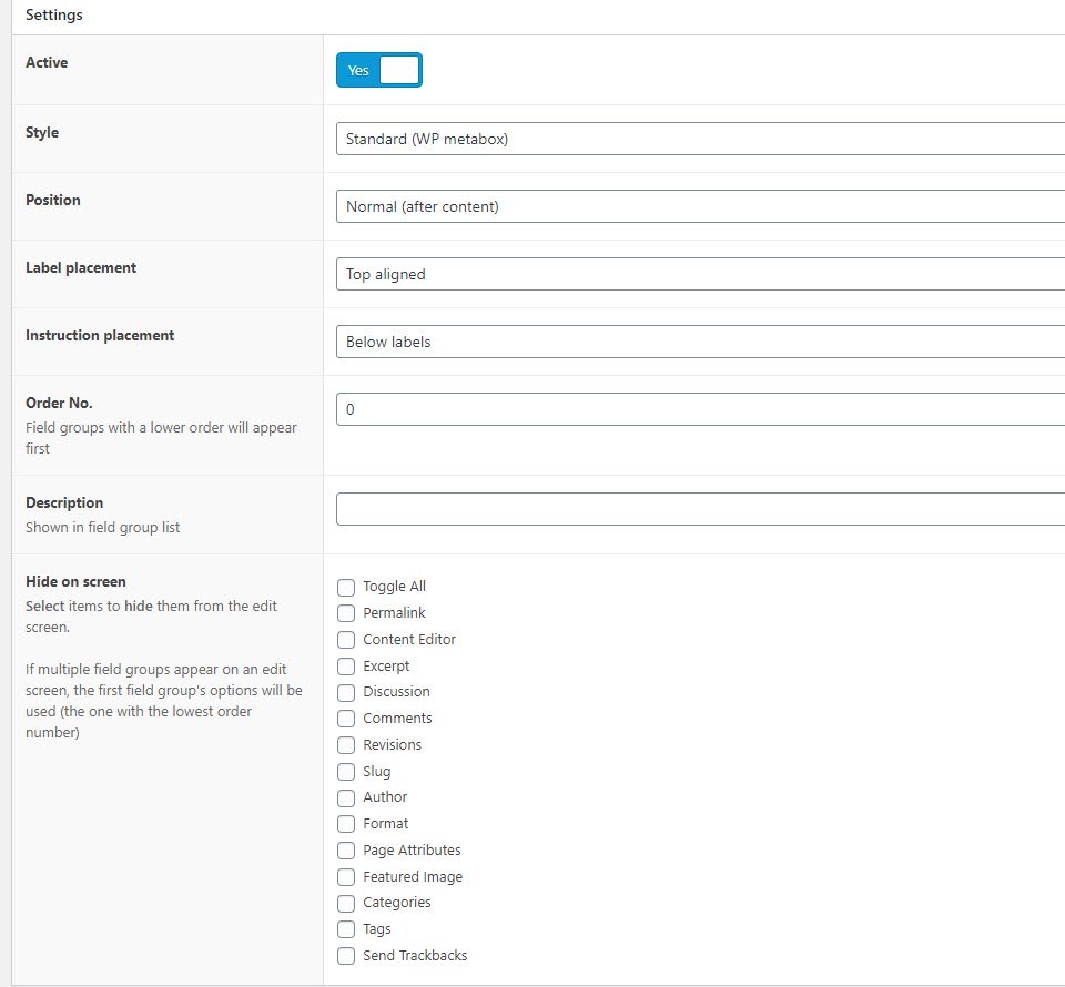 Campos personalizados de WordPress