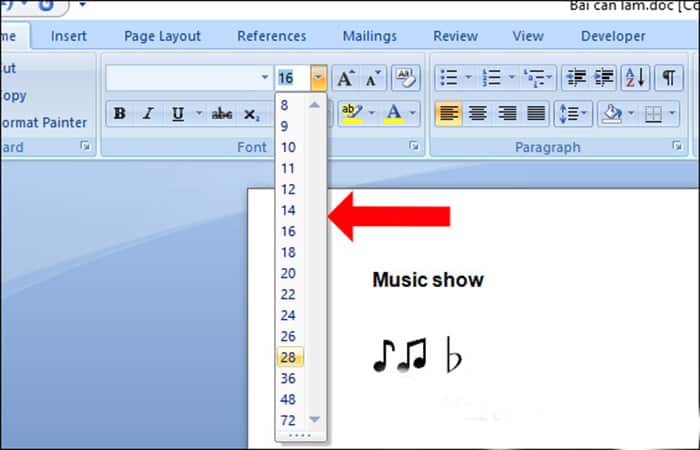 Insertar símbolos musicales en Word