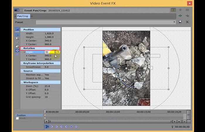 Rotar video en Sony Vegas
