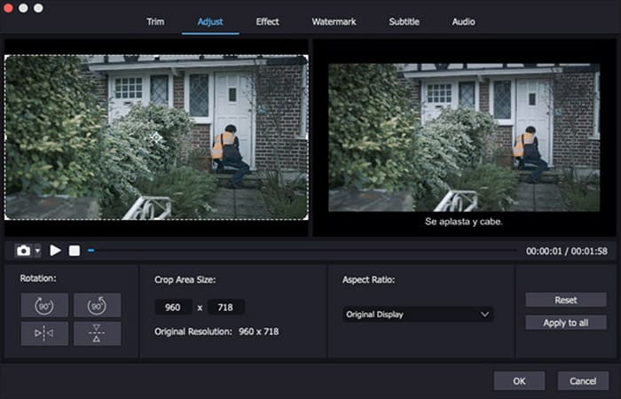 Rotar video con Joyoshare VidiKit