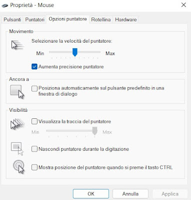 Precisión del ratón
