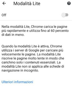 Modo Chrome Lite cromo rápido