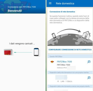 La aplicación FRITZ!  Caja