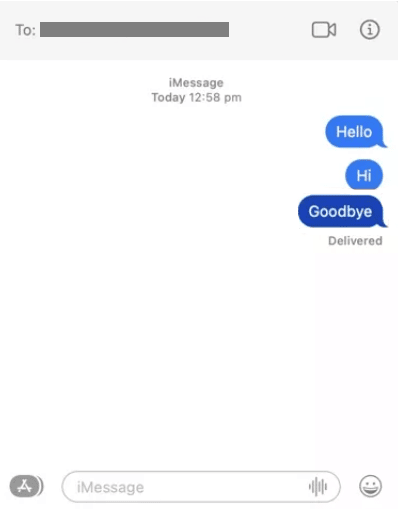 Abre iMessage en tu Mac y elige la conversación desde la que deseas eliminar el mensaje.