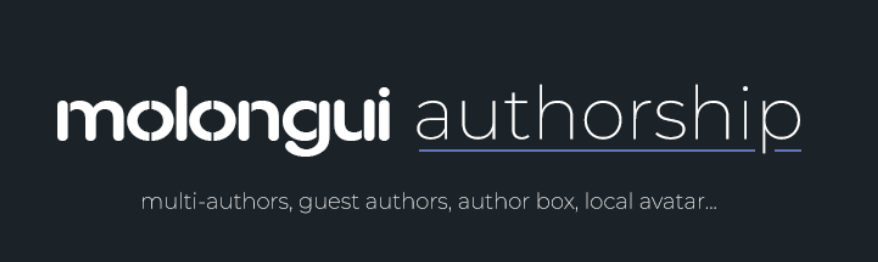 Complemento de WordPress de Molongi Author Box.