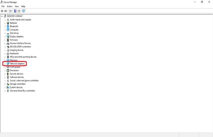 Administrador de dispositivos