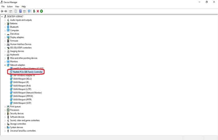 Deshabilitar dispositivo