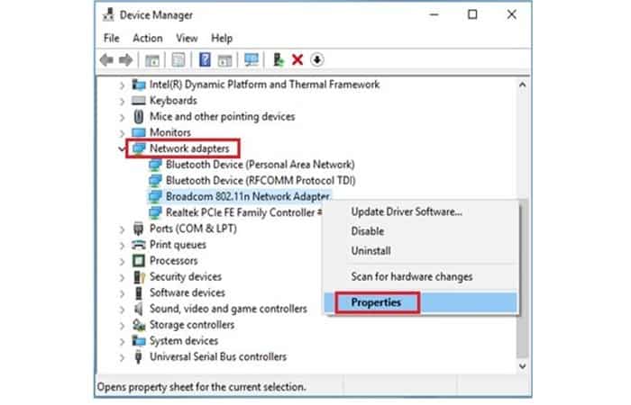 Administrador de dispositivos