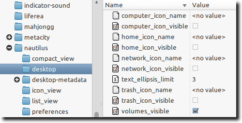 opciones de escritorio