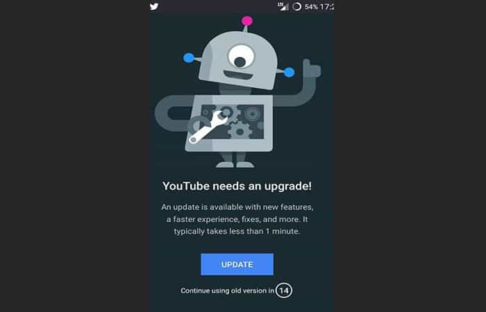 Configuración> Aplicaciones> YouTube> Almacenamiento