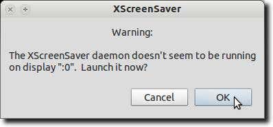 Activar el demonio del protector de pantalla XSscreensaver