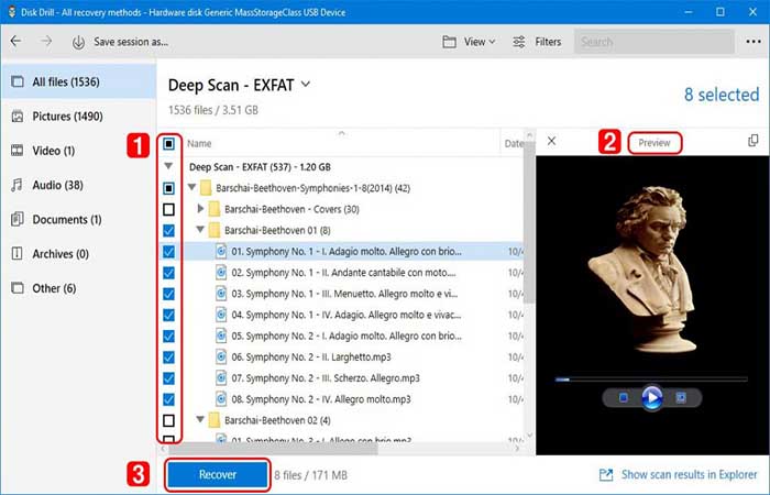 Recuperar la música borrada de la PC