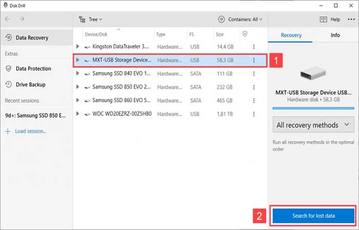Recuperar música eliminada