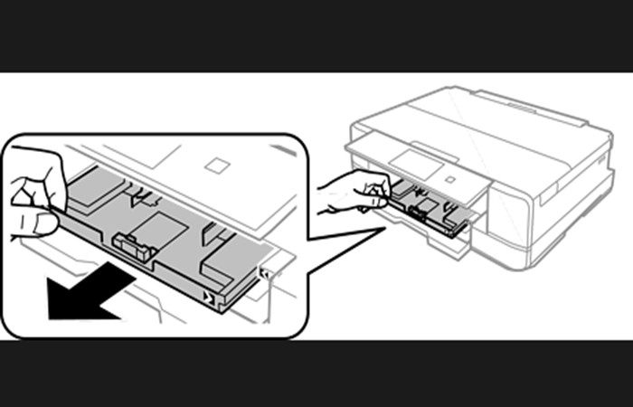 extrae el cassette de papel 1