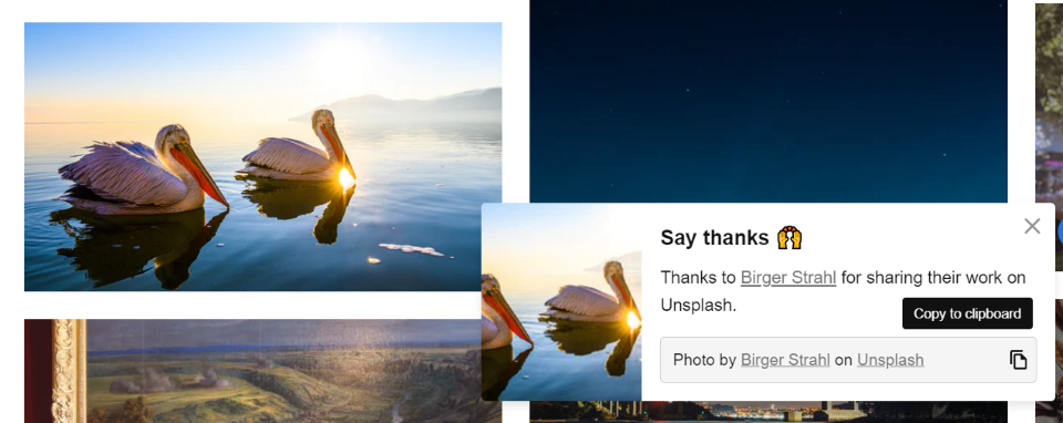 Usar imágenes de Unsplash sin un complemento