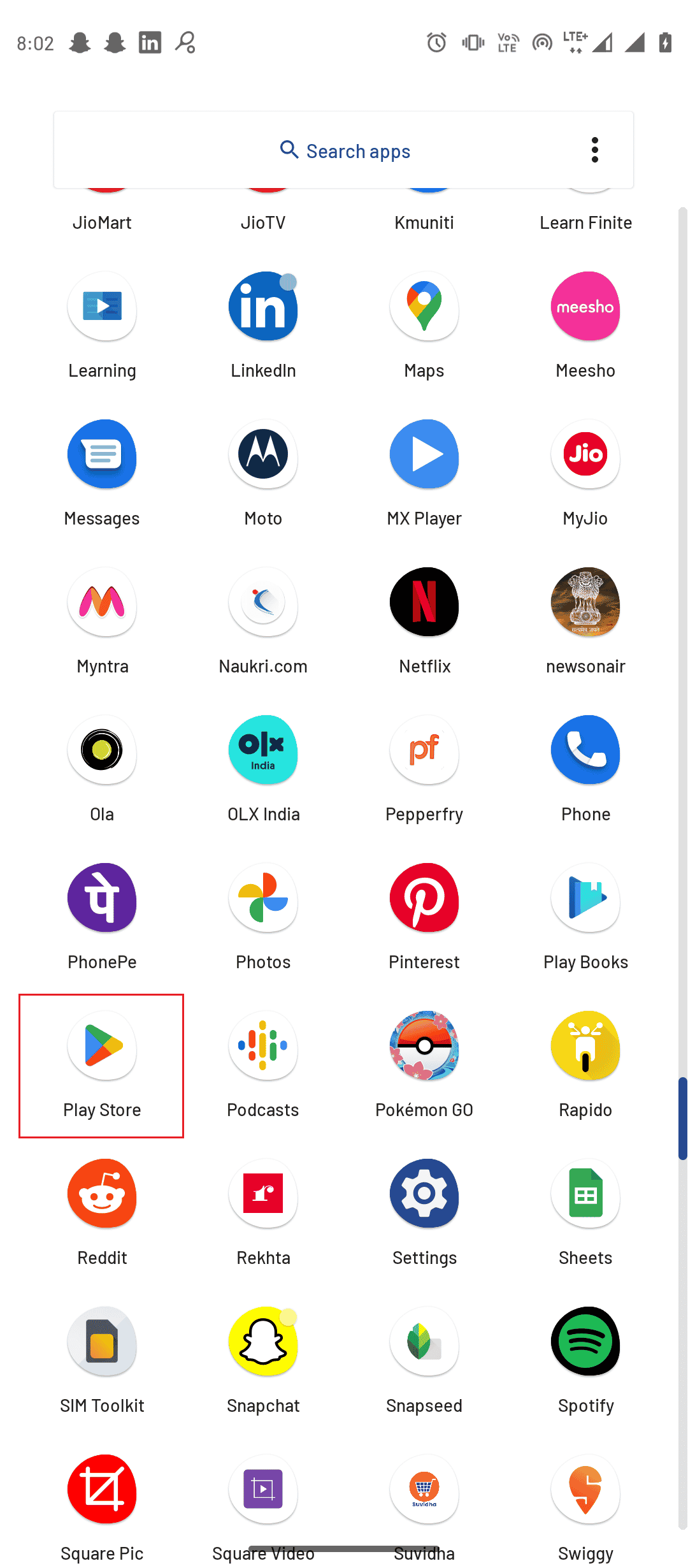 Ubique y abra Google Play Store.  Solucionar el error 29 de Pokémon en Windows 10