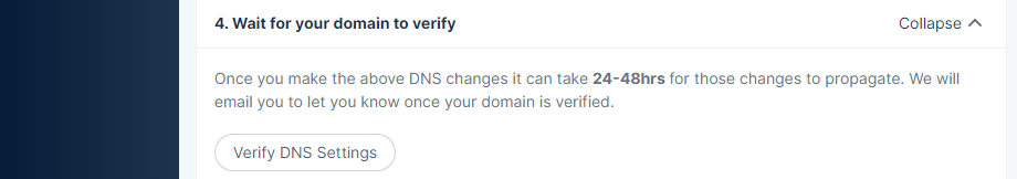 Verifico sus registros DNS.