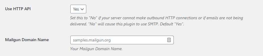 Configuración de Mailgun para trabajar con WordPress.