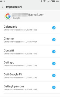 cuenta de google-android sincronización de google