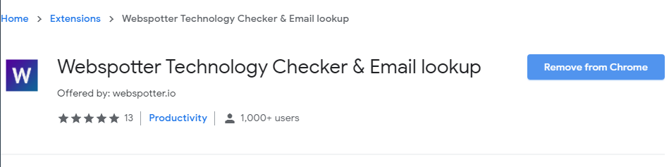 Integración de Webspotter con Chrome.