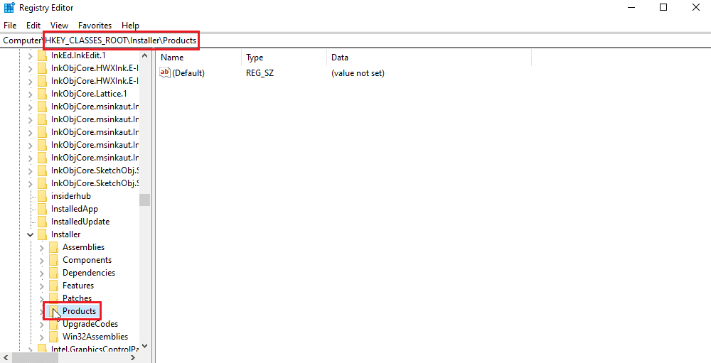 haga doble clic en los productos. Solucionar error al aplicar transformaciones en Windows 10