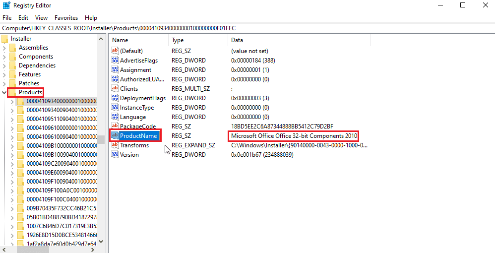 asegúrese de que su búsqueda coincida con el nombre del producto. Solucionar error al aplicar transformaciones en Windows 10