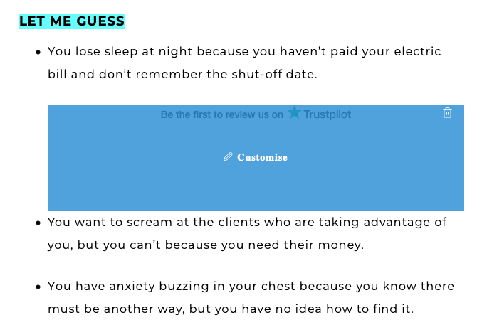 Reseñas de Trustpilot