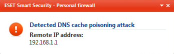 Ataque de caché DNS detectado