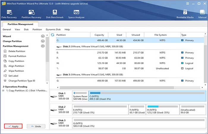 Copia de seguridad de los datos de la unidad del sistema