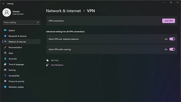 El error de VPN no funciona