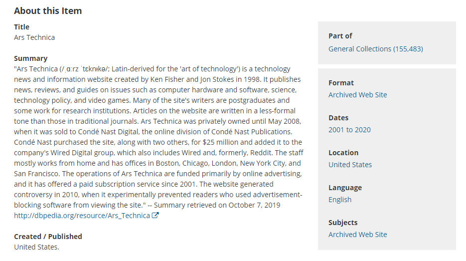 Descripcion del Sitio Web.