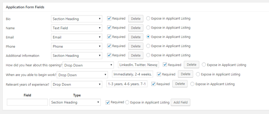 Cree un formulario de solicitud de empleo personalizado con Simple Job Board.