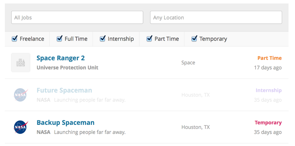 Ofertas de WP Job Manager.