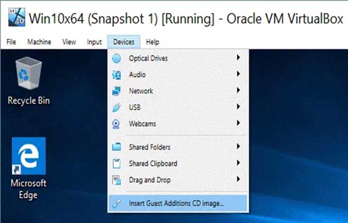 VirtualBox en pantalla completa para Windows 10